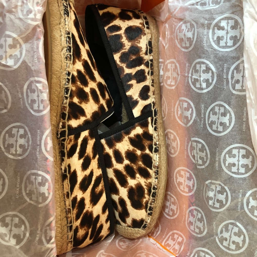 Authentic Tory Burch espadrille leopard haircalf - Picture 6 of 8